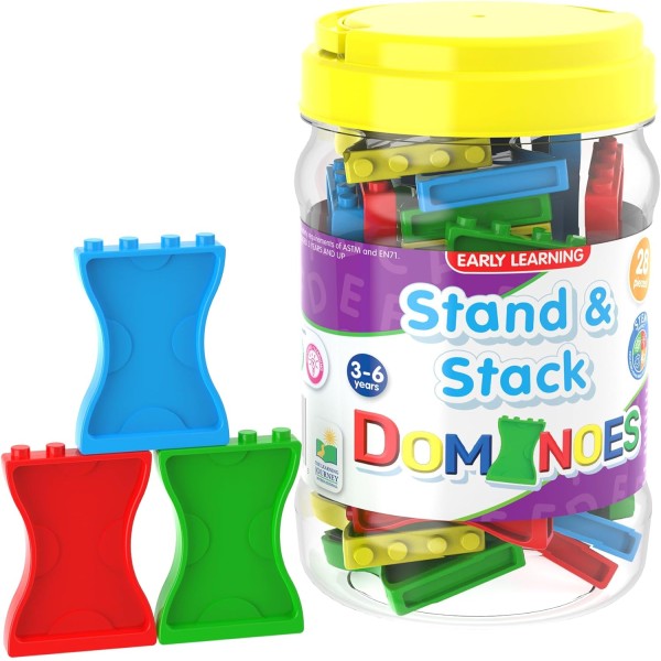 The Learning Journey Stand & Stack Dominoes - 107423-T