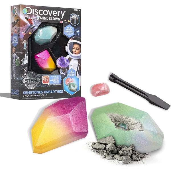 Discovery Toy Excavation Kit Mini Gemstone 2Pc - 1423004781-T