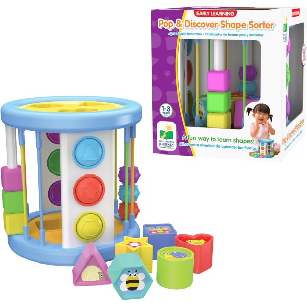 The Learning Journey: Pop & Discover Shape Sorter - 161579-T