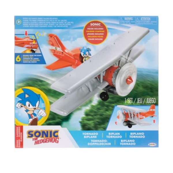 Sonic 2.5" Tornado Biplane Playset - 42328-T