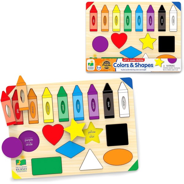 The Learning Journey: Lift & Learn Puzzle Colors & Shapes - 501825-T