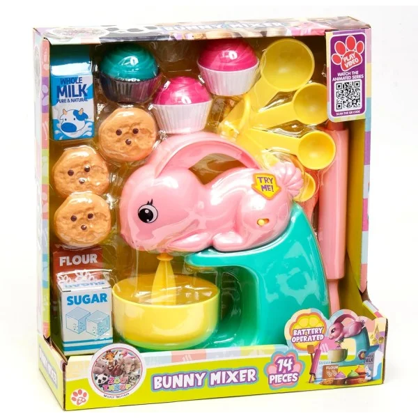Zoo Troop: Bunny Mixer -14pc Animal Themed Kitchen Playset - 59002A-T