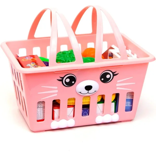 Zoo Troop: Bunny Basket - Pink Basket Playset - 59009-T