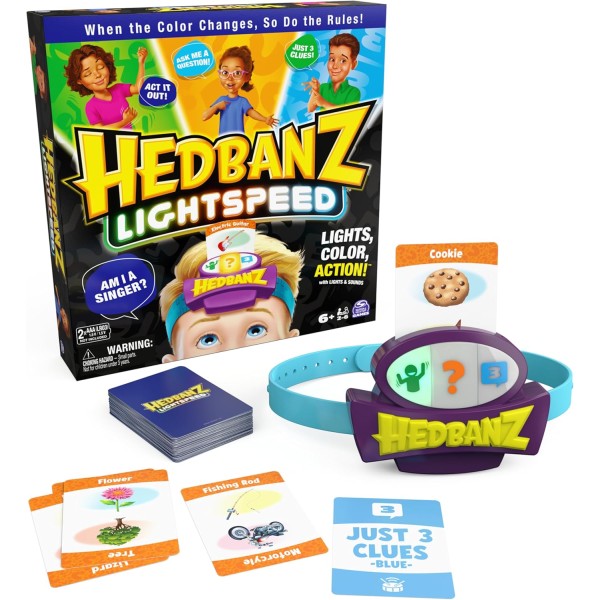 Hedbanz Lightspeed Game with Lights & Sounds - 6066481-T