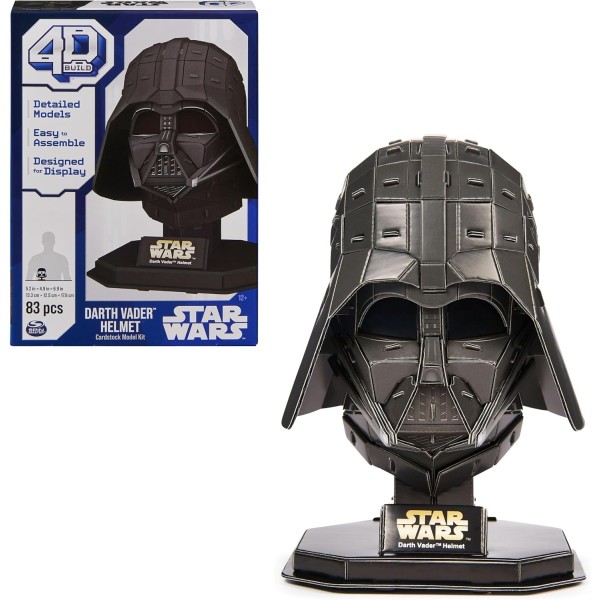 Build Star Wars 4D Darth Vader Cardstock 3D Model Kit - 6069821-T