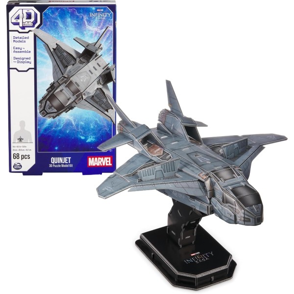 Marvel Quinjet Puzzle 4D Model Kit - 6070173-T