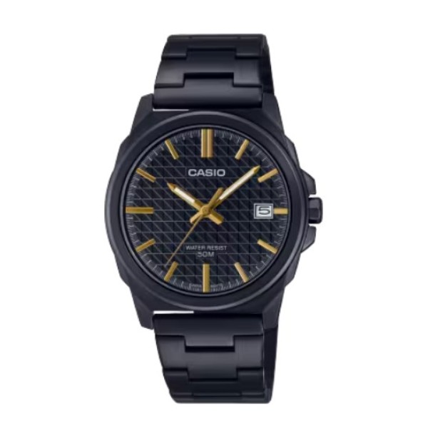 Casio Black Dial Stainless-Steel Band Analog Watch for Men - MTP-E720B-1AVDF