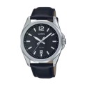 Casio Black Dial Leather Band Analog Watch for Men - MTP-E725L-1AVDF