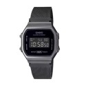 Casio Black Stainless Steel Mesh Band Digital Watch for Unisex - A168WEMB-1BDF