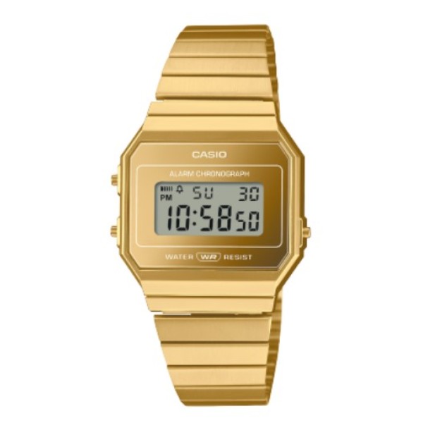 Casio Gold Strap Stainless Steel Digital Watch for Unisex - A700WEVG-9ADF