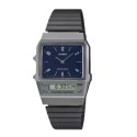 Casio Stainless Steel Blue Dial Analog-Digital Watch for Unisex - AQ-800EB-2ADF