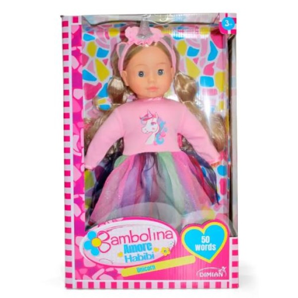 Bambolina Molly Unicorn 40cm - BD1221-50SALSUP