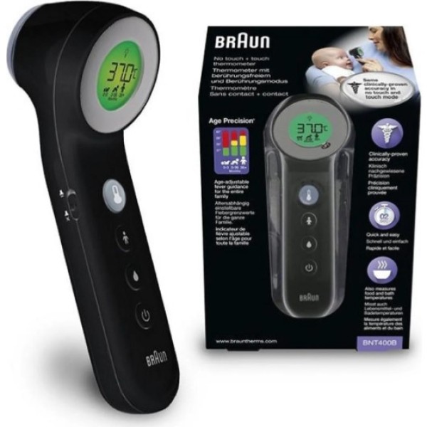 Braun No Touch Thermoscan Thermometer, Black - BR6-BNT400-BK