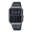 Casio Vintage Calculator Black Strap Stainless Steel Digital Watch for Men - CA-500WEGG-1BDF