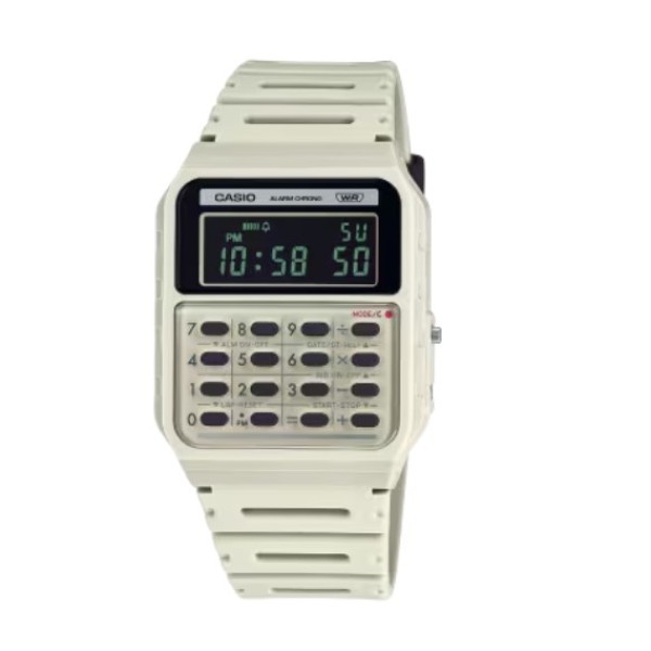 Casio Vintage Calculator Green Strap Resin Band Digital Watch for Unisex - CA-53WB-8BDF