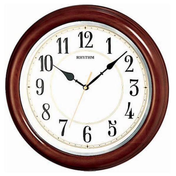 Rhythm Wooden Wall Clock - CMG911NR06