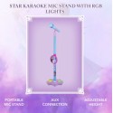 SMD Disney Frozen Kids Karaoke Microphone Stand with RGB Lights - DY-6793-FR