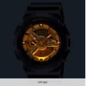 Casio G-Shock Black Band Gold Dial Analog-Digital Watch for Men - GA-110CD-1A9DR