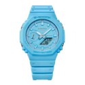 Casio G-Shock Blue Dial Analog-Digital Watch for Unisex - GA-2100-2A2DR