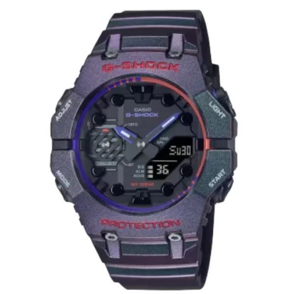 Casio G-Shock Purple Band Analog-Digital Watch for Men - GA-B001AH-6ADR
