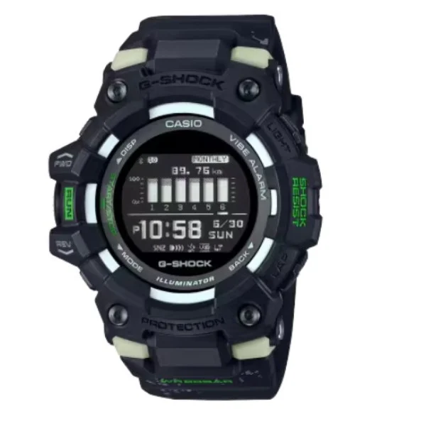 Casio G-Shock G-Squad Black Resin Band Digital Watch for Men - GBD-100LM-1DR
