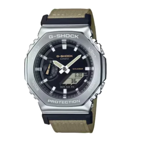 Casio G-Shock Cloth Band Analog-Digital Watch for Men - GM-2100C-5ADR