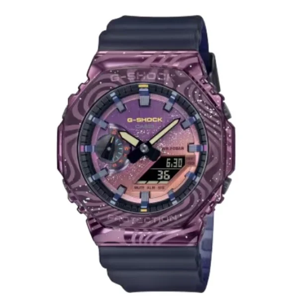 Casio G-Shock G-Steel Limited Edition Milky Way Analog-Digital Watch for Men - GM-2100MWG-1ADR