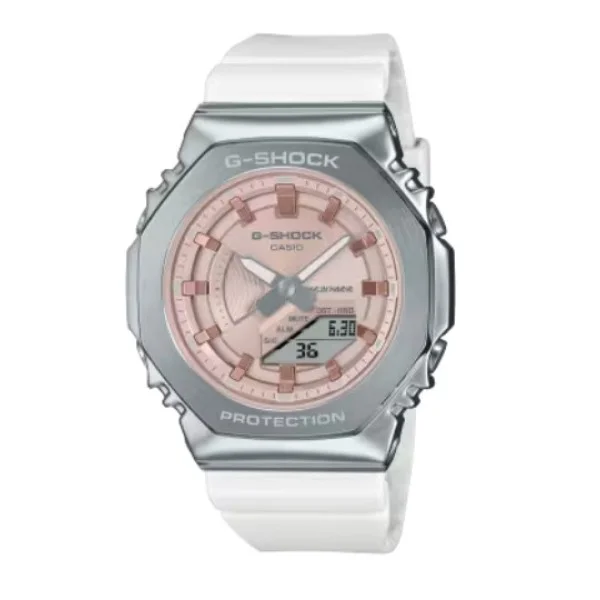 Casio G-Shock White Band Analog-Digital Watch for Women - GM-S2100WS-7ADR
