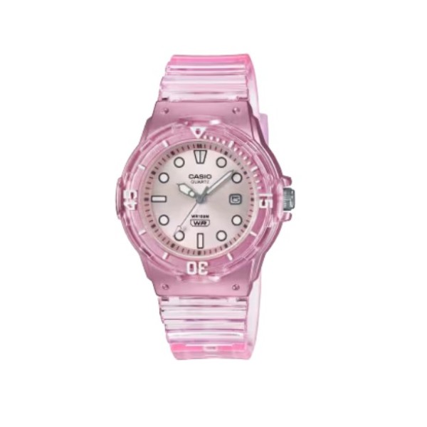 Casio Pink Analog Silicone Strap Watch for Women - LRW-200HS-4EVDF