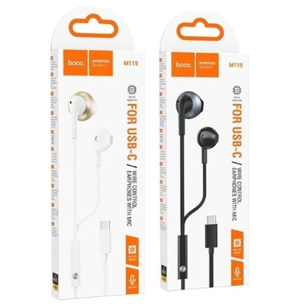 Hoco Type-c Port Universal Wired Headphones - M115