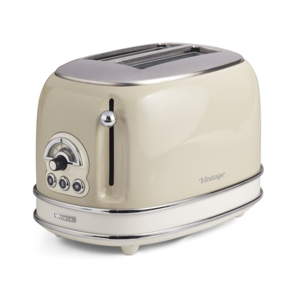 Ariete 810Watts, 2 Slice Vitage Toaster, Beige - MOD15513