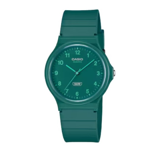 Casio Green Dial Resin Band Analog Watch for Men - MQ-24B-3BDF