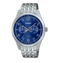 Casio Blue Dial Stainless Steel Band Analog Watch for Men - MTP-E340D-2AVDF