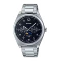 Casio Black Dial Stainless Steel Band Analog Watch for Men - MTP-M300D-1AVDF