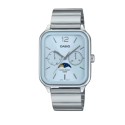 Casio Blue Dial Moon Phase Stainless Steel Watch for Unisex - MTP-M305D-2AVDF