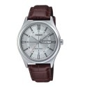 Casio Brown Leather Band Analog Watch for Men - MTP-V006L-7CUDF