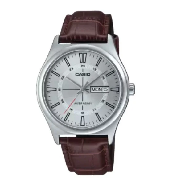 Casio Brown Leather Band Analog Watch for Men - MTP-V006L-7CUDF