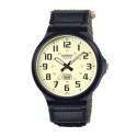 Casio Cloth Resin Band Analog Watch for Men - MW-240B-3BVDF