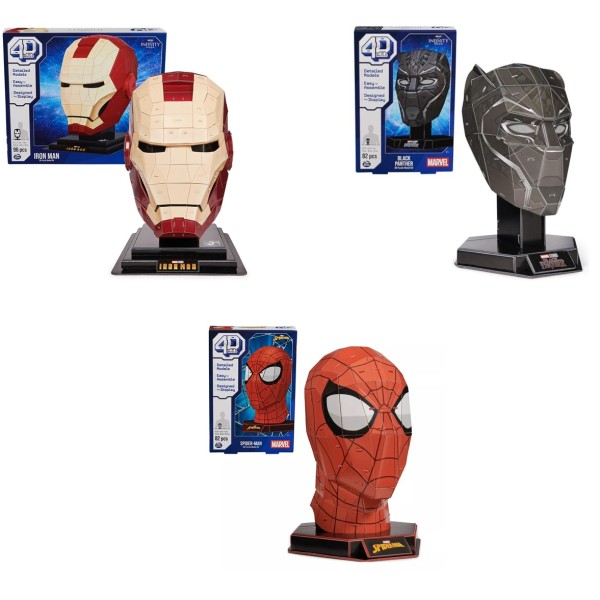 Puzzle 4D Marvel Mask, 1 Piece Assorted - 6069826-T