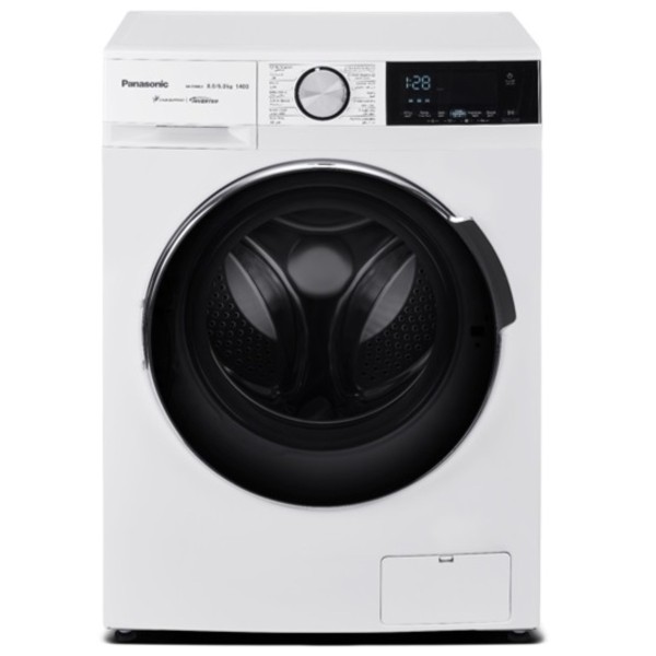 Panasonic Front Load Washer Dryer 8kg - 6kg 1400 RPM, White - NA-S16ML1WKW