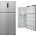 Panasonic Top Mount Refrigerator 410 Liters Inverter, Silver - NR-BC535VSKW