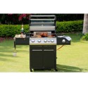 Orca 4 Burner + 1 Infrared Burner + 1 Slide Burner Gas Grill - OR-4GG-411B