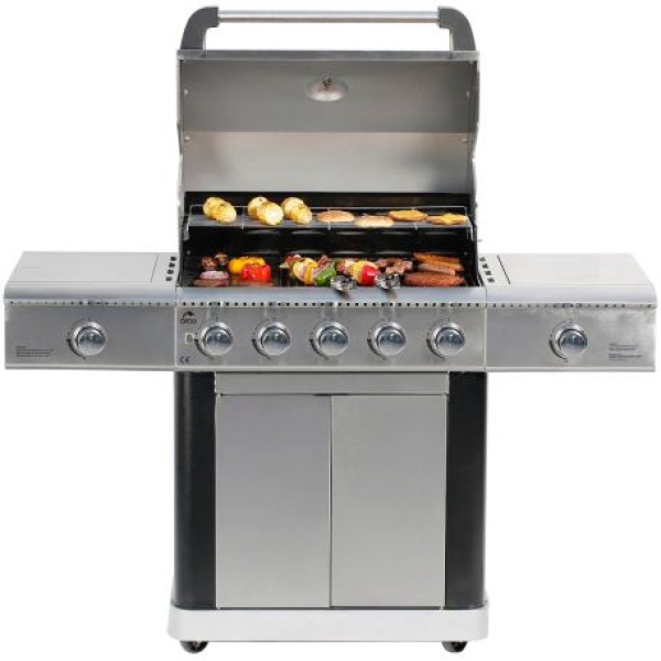 Orca 5 Burner + 1 Infrared Burner + 1 Side Burner Gas Grill - OR-5GG-511B