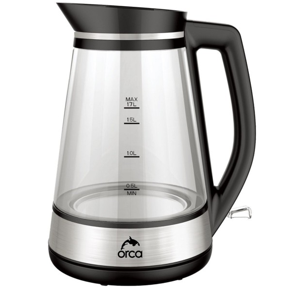 Orca 1850Watts, 1.7 Liters Capacity Glass Kettle - OR-KEGS5816-GS