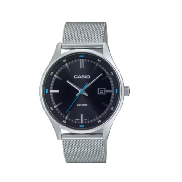Casio Black Dial Stainless-Steel Analog Watch for Men - MTP-E710M-1AVDF