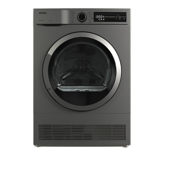 Vestel 10KG, 12 Programs Dryer/Condenser, Silver - TDC10SGT2TDS