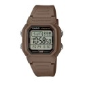 Casio Brown Silicone Strap Digital Watch for Unisex - W-800H-5AVDF