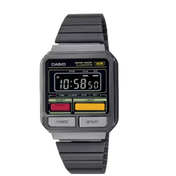 Casio Metal Digital Stainless Steel Strap Unisex Watch - A120WEGG-1BDF