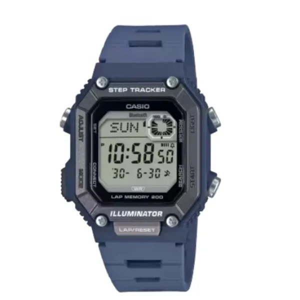 Casio Step Tracker Blue Band Digital Watch for Unisex - WS-B1000-2AVDF
