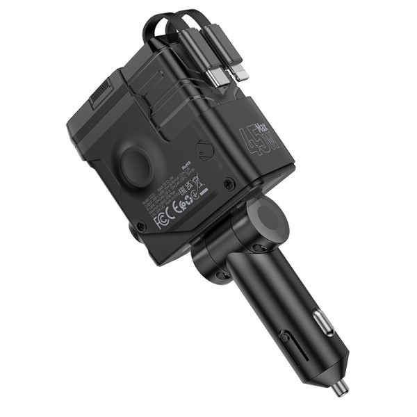 Hoco Skill 4-in-1, 45Watts Car Charger - DZ23